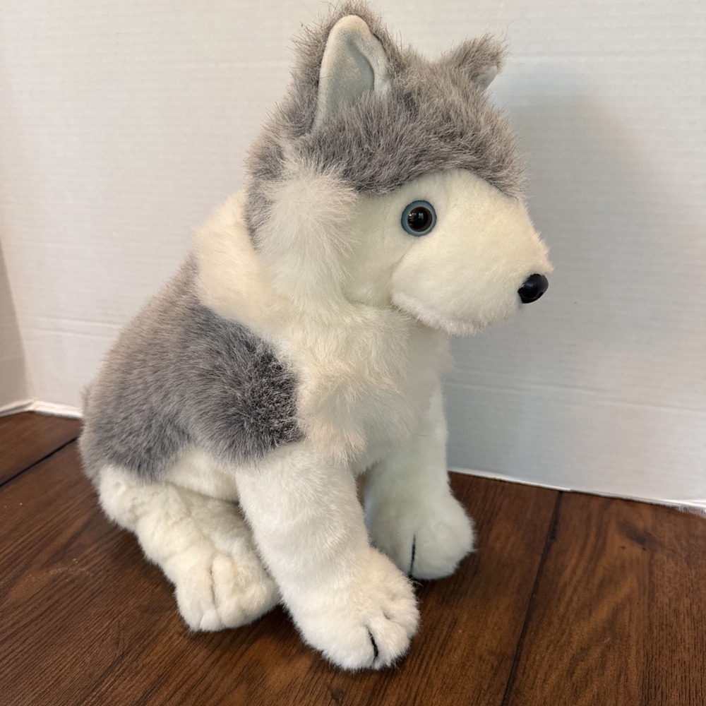 1993 TY Classic Timber Husky Puppy Dog Plush Vintage Stuffed Animal 16"